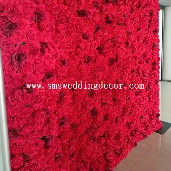 flower wall wedding reception