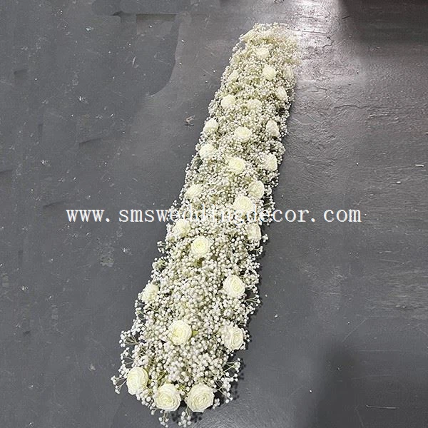 artificial flower table runner