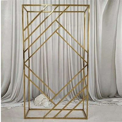 Supporto centrotavola rettangolare in metallo